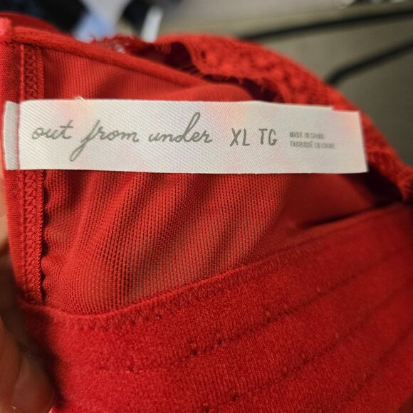 NWT Urban Outfitter Modern Love Corset Bustier Coquette Lingerie Top Red Devil C - Picture 6 of 9